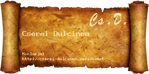 Cserei Dulcinea névjegykártya